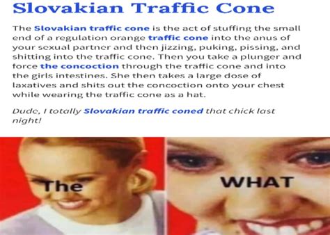 slovakian traffic cone meme